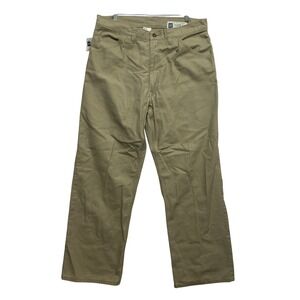 Gap Worker Jean Mens 35x30 Khaki Tan Cotton Twill Straight Leg Workwear Pants